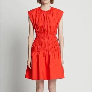Proenza Schouler White Label Poplin drawstring mini dress